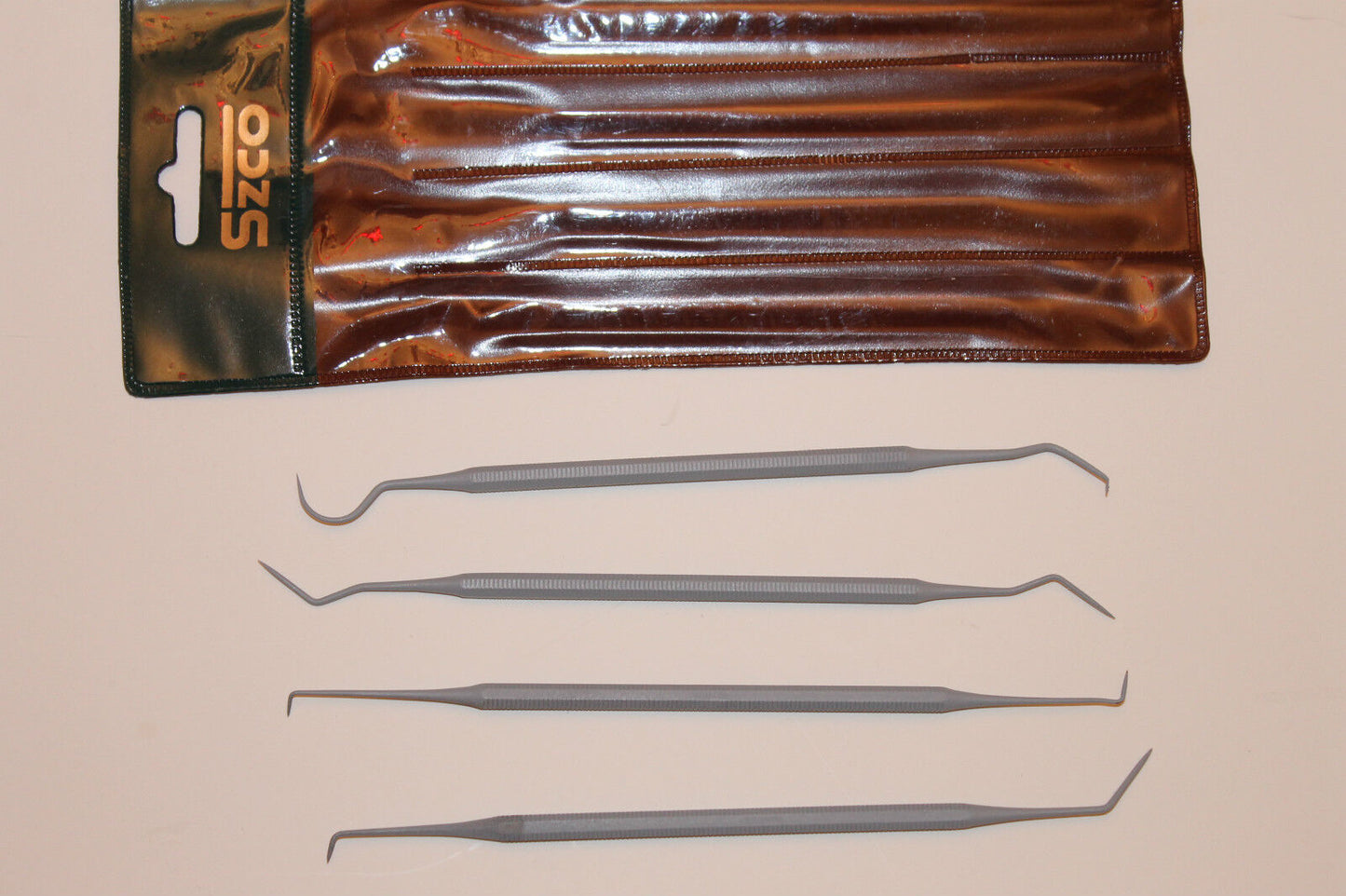Dental Tool Pick Scaler Set of 4 pcs PTFE coated